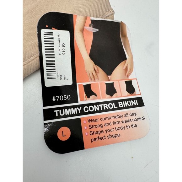 Bellini Womens Tummy Control High Waist Bikini Brief Shapewear Size L Beige NWT - Picture 2 of 8